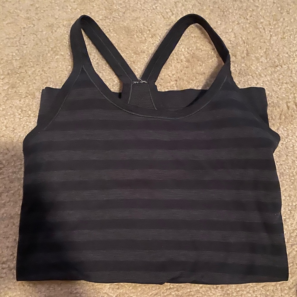 Lululemon ebb to street tank striped